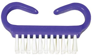 Nail Brush, Purple Handle, White Nylon Bristles, 50/bx