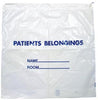 Patient Belongings Bag, Drawstring, White, 20" x 20", 250/cs