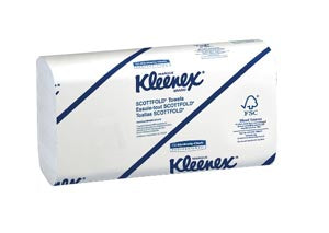 Kleenex® ScottFold Towels, 1-Ply, 120 sheets/pk, 25 pk/cs  (091451)