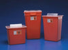 Container, 7 Gal, Red, Split Lid, Sharps Port, Large Volume, 14"H x 12"D x 15½"W 10/cs