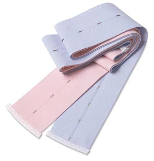 Buttonhole Abdominal Belt, Knit Elastic, 2 3/8