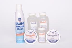 Irrigation Device & Suctioning Saline 0.9%, Sterile 250mL, Screw Top Bottle, 24/cs