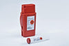 Transportable Flip Top Disposal Container, 1 Qt, Red, 8¾"H x 2½"D x 4½" W, 20/cs