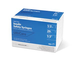 Insulin Syringe, Fixed Needle, 1/2cc, 29G x ½