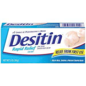 Diaper Rash Cream, Rapid Relief, 2 oz, 36/cs