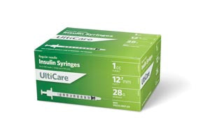 Insulin Syringe, 1cc, 28G x ½