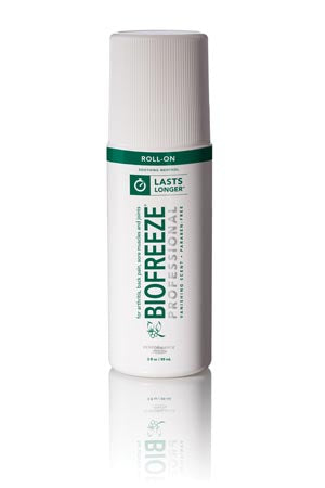 Biofreeze Professional, 3 oz Roll-On, Green, 12/bx (091785) (Item is considered HAZMAT and cannot ship via Air or to AK, GU, HI, PR, VI)