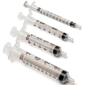 Oral Syringe, Clear, 1mL, Tip Cap, 100/bg, 5 bg/cs