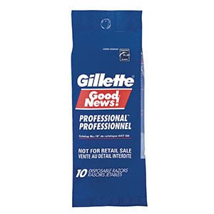 Gillette® Good News! Twin Razors, Disposable, Comfort Blades, Lubrastrip, 10/pk, 10pk/cs - Cimadex International