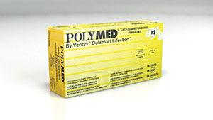 Exam Glove, Latex, Medium (7-7.5), Powder Free (PF), Fully Textured, Natural White, Red Dispenser Box, 100/bx, 10 bx/cs (84 cs/plt) - Cimadex International