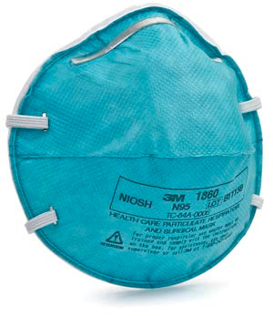 Health Care Particulate Respirator Mask, Flat Fold, 20/bx, 6 bx/cs