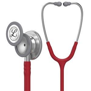 Stethoscope, Standard-Finish Chestpiece, Burgundy Tube, 27